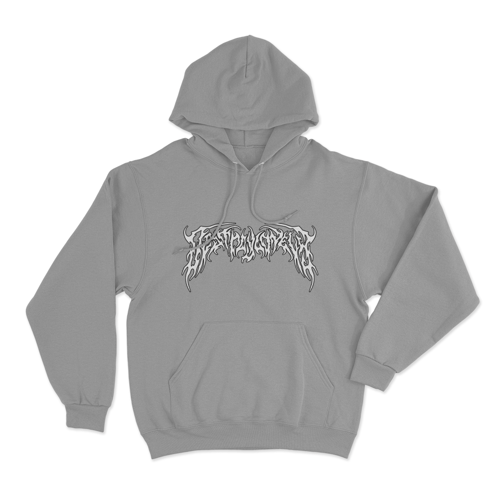 Destroy Lonely Death Metal Logo Unisex Hoodie Grey Destroy Lonely Death Metal Logo Unisex Hoodie Grey