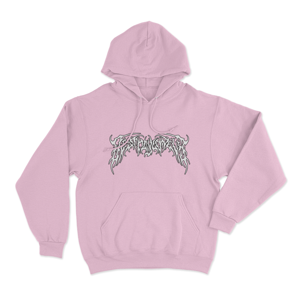 Destroy Lonely Death Metal Logo Unisex Hoodie Pink Destroy Lonely Death Metal Logo Unisex Hoodie Pink