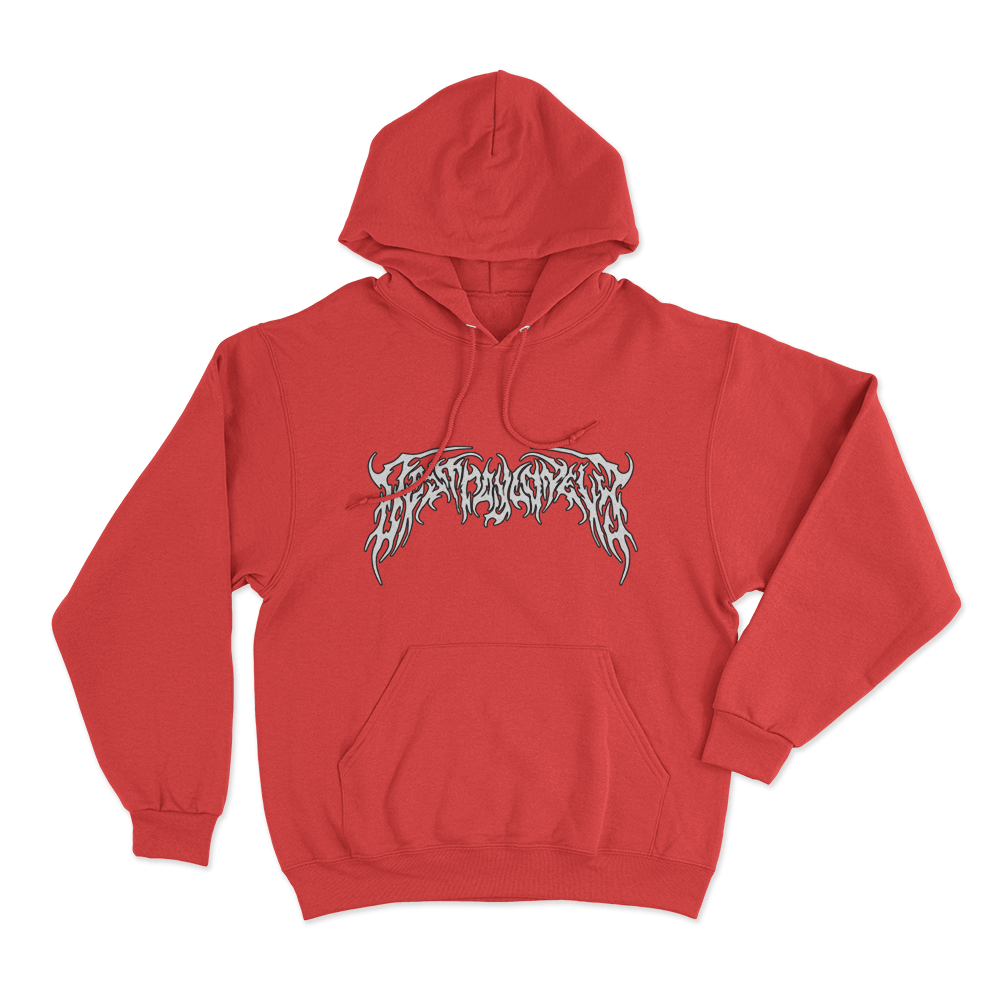 Destroy Lonely Death Metal Logo Unisex Hoodie Red Destroy Lonely Death Metal Logo Unisex Hoodie Red